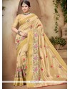 Beige Traditional Designer Saree