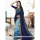 Faux Georgette Multi Colour Printed Saree