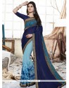 Faux Georgette Multi Colour Printed Saree