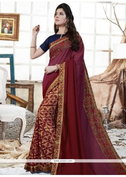 Faux Georgette Printed Saree