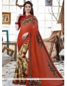 Faux Georgette Print Work Printed Saree