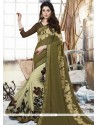 Faux Georgette Multi Colour Print Work Printed Saree