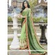 Faux Georgette Embroidered Work Shaded Saree