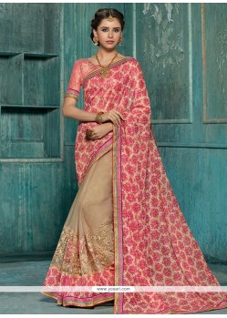 Net Designer Half N Half Saree