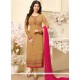 Ayesha Takia Beige Lace Work Churidar Designer Suit