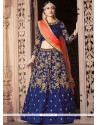 Banglori Silk Navy Blue Lehenga Choli