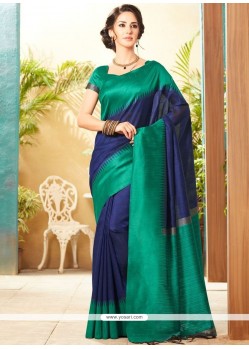 Navy Blue Designer Traditional Saree