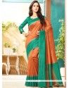 Jute Silk Embroidered Work Traditional Saree