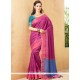 Embroidered Work Jute Silk Designer Traditional Saree