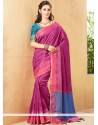 Embroidered Work Jute Silk Designer Traditional Saree