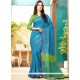 Jute Silk Blue Traditional Saree