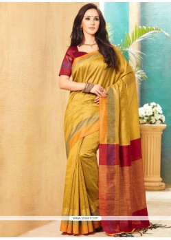 Jute Silk Resham Work Designer Traditional Saree