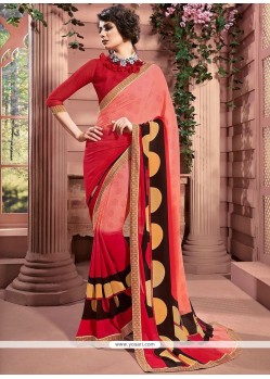 Weight Less Multi Colour Printed Saree