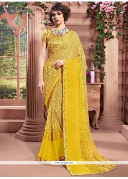 Weight Less Print Work Printed Saree