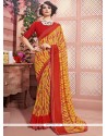 Weight Less Multi Colour Printed Saree