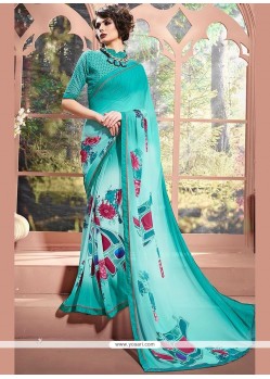 Weight Less Print Work Printed Saree