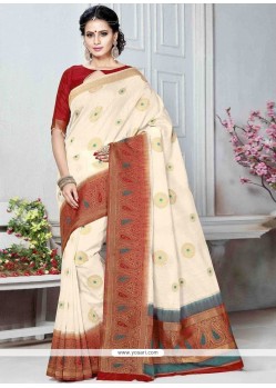 Art Silk Weaving Work Designer Traditional Saree