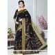 Art Silk Black Designer Traditional Saree