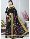 Art Silk Black Designer Traditional Saree