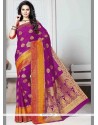 Weaving Work Traditional Designer Saree