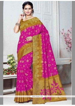 Weaving Work Rani Art Silk Designer Traditional Saree