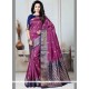 Art Silk Magenta Traditional Designer Saree