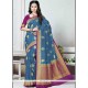 Blue Traditional Designer Saree