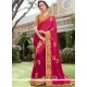 Embroidered Work Faux Georgette Classic Designer Saree