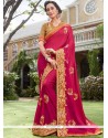 Embroidered Work Faux Georgette Classic Designer Saree