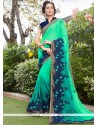 Faux Georgette Embroidered Work Designer Saree