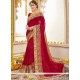 Red Designer Saree