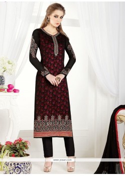 Embroidered Work Churidar Designer Suit