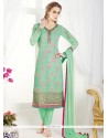 Faux Georgette Churidar Designer Suit