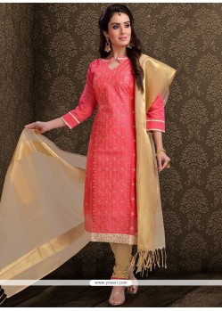 Embroidered Work Churidar Designer Suit