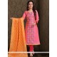 Pink Churidar Designer Suit