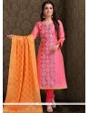 Pink Churidar Designer Suit