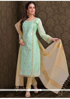 Embroidered Work Churidar Designer Suit