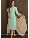 Embroidered Work Churidar Designer Suit