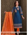 Chanderi Churidar Designer Suit