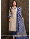 Chanderi Churidar Designer Suit