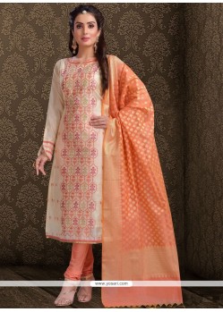 Chanderi Churidar Designer Suit