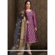 Chanderi Resham Work Churidar Designer Suit