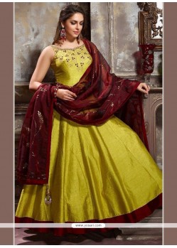 Art Silk Readymade Anarkali Suit