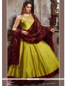 Art Silk Readymade Anarkali Suit