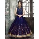 Art Silk Navy Blue Hand Work Work Readymade Anarkali Suit