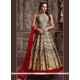 Grey Hand Work Work Readymade Anarkali Suit