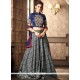 Navy Blue Embroidered Work Art Silk Lehenga Choli