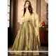 Beige And Green Embroidered Work Faux Georgette Lehenga Choli