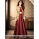 Faux Georgette Maroon Patch Border Work Lehenga Choli