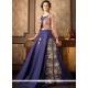 Blue Resham Work Art Silk Lehenga Choli